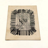 Van Everens Visiting Cards, Grand Central Hotel, c. 1880s Business Card with Anamorphic Text