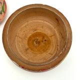 Earlier 20th Century Japanese Painted Treen Apple with Horse Roulette Inside