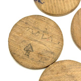 Earlier 20th Century Japanese Painted Treen Apple with Horse Roulette Inside