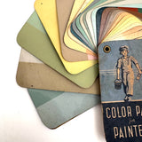 Well Used Dutch Boy Color Pack for Painters, c. 1920, with Color Names and Formulas on Reverse