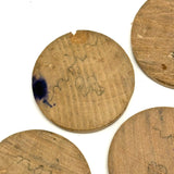 Earlier 20th Century Japanese Painted Treen Apple with Horse Roulette Inside