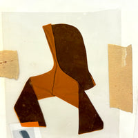 Perfectly (Post) Modern Printer's Mockup, As Found: Colored Film Over B&W Photo, Masking Tape, Mini Print
