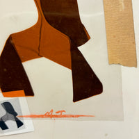 Perfectly (Post) Modern Printer's Mockup, As Found: Colored Film Over B&W Photo, Masking Tape, Mini Print