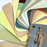 Well Used Dutch Boy Color Pack for Painters, c. 1920, with Color Names and Formulas on Reverse