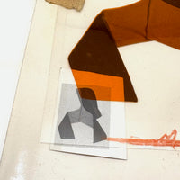 Perfectly (Post) Modern Printer's Mockup, As Found: Colored Film Over B&W Photo, Masking Tape, Mini Print