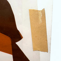 Perfectly (Post) Modern Printer's Mockup, As Found: Colored Film Over B&W Photo, Masking Tape, Mini Print