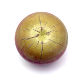 Earlier 20th Century Japanese Painted Treen Apple with Horse Roulette Inside