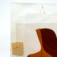 Perfectly (Post) Modern Printer's Mockup, As Found: Colored Film Over B&W Photo, Masking Tape, Mini Print