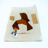 Perfectly (Post) Modern Printer's Mockup, As Found: Colored Film Over B&W Photo, Masking Tape, Mini Print