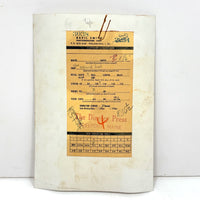 Perfectly (Post) Modern Printer's Mockup, As Found: Colored Film Over B&W Photo, Masking Tape, Mini Print