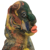 Curious, Colorful,  Polymer (Presumed Slag) Clay Figure