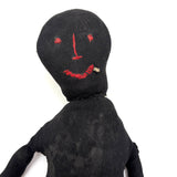 From the Pat Hatch Doll Collection, Charmer of a c. 1900 Black Stockingette Doll with Big Smile