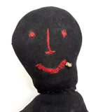 From the Pat Hatch Doll Collection, Charmer of a c. 1900 Black Stockingette Doll with Big Smile