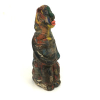 Curious, Colorful,  Polymer (Presumed Slag) Clay Figure