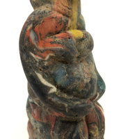Curious, Colorful,  Polymer (Presumed Slag) Clay Figure