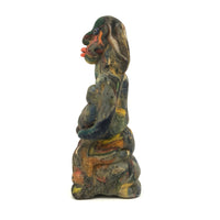 Curious, Colorful,  Polymer (Presumed Slag) Clay Figure