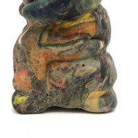 Curious, Colorful,  Polymer (Presumed Slag) Clay Figure