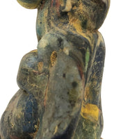 Curious, Colorful,  Polymer (Presumed Slag) Clay Figure