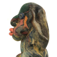 Curious, Colorful,  Polymer (Presumed Slag) Clay Figure