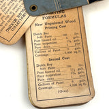 Well Used Dutch Boy Color Pack for Painters, c. 1920, with Color Names and Formulas on Reverse
