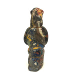 Curious, Colorful,  Polymer (Presumed Slag) Clay Figure