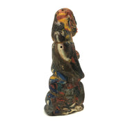 Curious, Colorful,  Polymer (Presumed Slag) Clay Figure