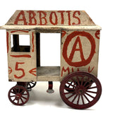 Dappled Horse and Abbots Milk Wagon, Wonderful Old Pennsylvania Folk Art Construction