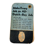 Well Used Dutch Boy Color Pack for Painters, c. 1920, with Color Names and Formulas on Reverse