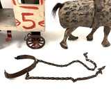 Dappled Horse and Abbots Milk Wagon, Wonderful Old Pennsylvania Folk Art Construction