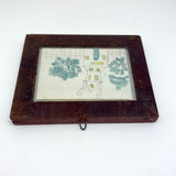 Charming Graphite and Watercolor House Portrait, Burdett NY, 1860s, with Another on Reverse