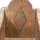 Charming Old Chip Carved Tramp Art Tabletop Chair