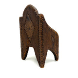 Charming Old Chip Carved Tramp Art Tabletop Chair