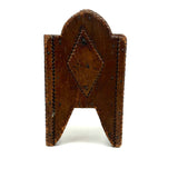 Charming Old Chip Carved Tramp Art Tabletop Chair