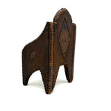 Charming Old Chip Carved Tramp Art Tabletop Chair