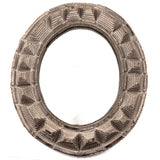 Stunning, Large 19th Century Chip Carved Frame With Original Back and Hanging Chain (and New Mirror)