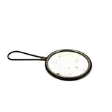 Two Views, Self-reflexive c. 1900 Hand Mirror, Woman Admiring Her Long Locks