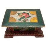 Exuberantly Painted Old PA Folk Art Box with Houses and Flowers