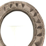 Stunning, Large 19th Century Chip Carved Frame With Original Back and Hanging Chain (and New Mirror)