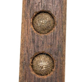 Old Hand-carved Wooden Mold for Lead Shot, Still Filled