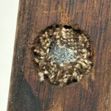 Old Hand-carved Wooden Mold for Lead Shot, Still Filled