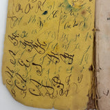 Cobb's 1853 Speller with Hand-sewn Fabric Spine, Animated Endpapers and Excellent Engravings