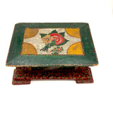 Exuberantly Painted Old PA Folk Art Box with Houses and Flowers