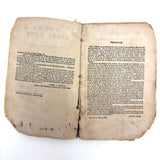Cobb's 1853 Speller with Hand-sewn Fabric Spine, Animated Endpapers and Excellent Engravings