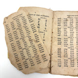 Cobb's 1853 Speller with Hand-sewn Fabric Spine, Animated Endpapers and Excellent Engravings
