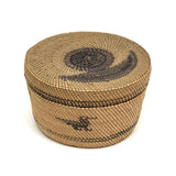c. 1930s Makah / Nootka Northwest Coast Native Basket with Birds