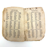 Cobb's 1853 Speller with Hand-sewn Fabric Spine, Animated Endpapers and Excellent Engravings