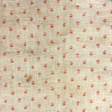 Like a Grid of Signal Flags, Great Old Hand-sewn Doll Quilt in Red and White