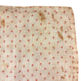 Like a Grid of Signal Flags, Great Old Hand-sewn Doll Quilt in Red and White