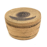 c. 1930s Makah / Nootka Northwest Coast Native Basket with Birds