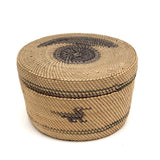 c. 1930s Makah / Nootka Northwest Coast Native Basket with Birds